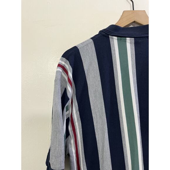 Vtg 90s Preppy Old Money Rugby Equestrian Striped Polo XL Y2K Classic Hip Hop - Picture 8 of 12